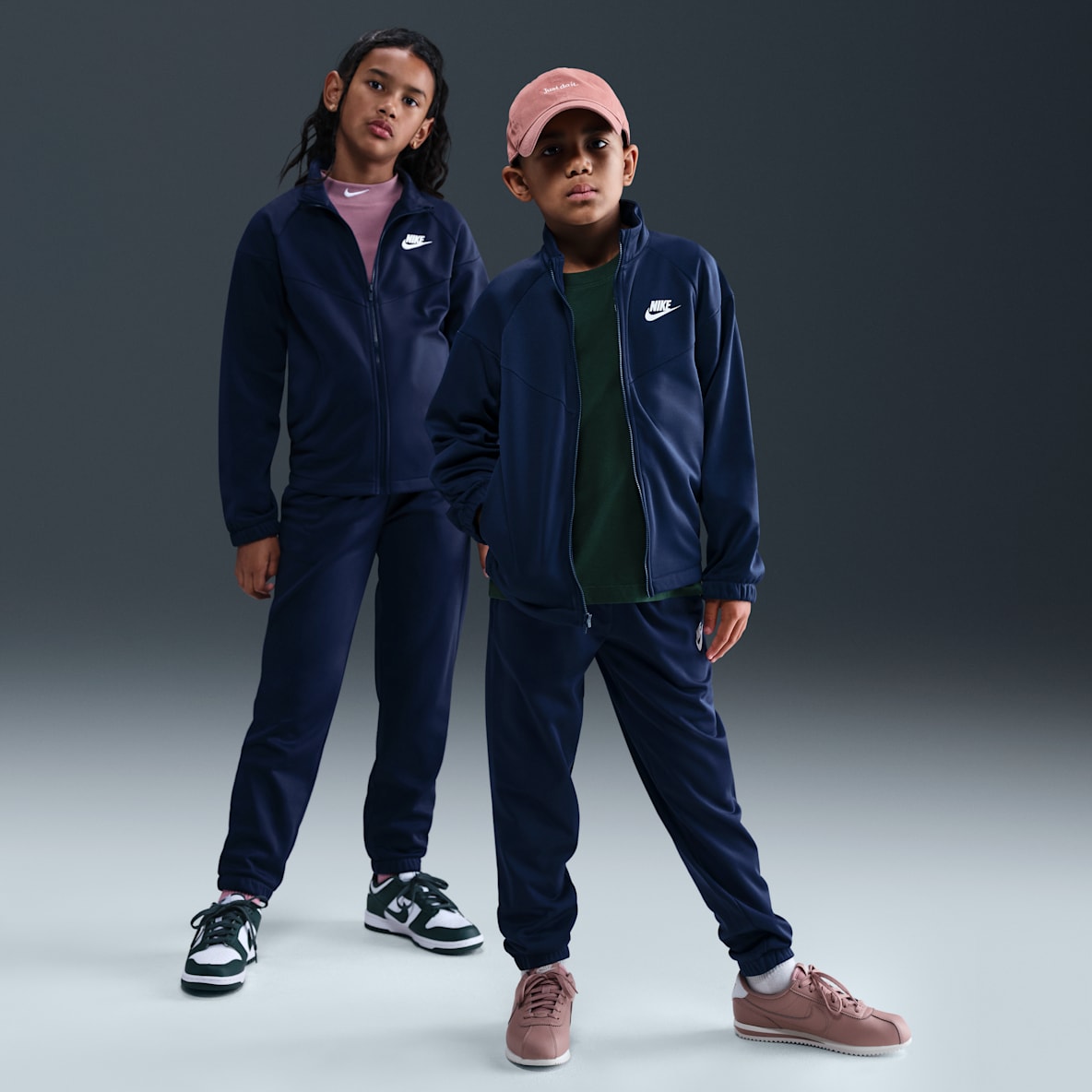 Nike Sportswear Conjunto deportivo Dri-FIT para niños talla grande