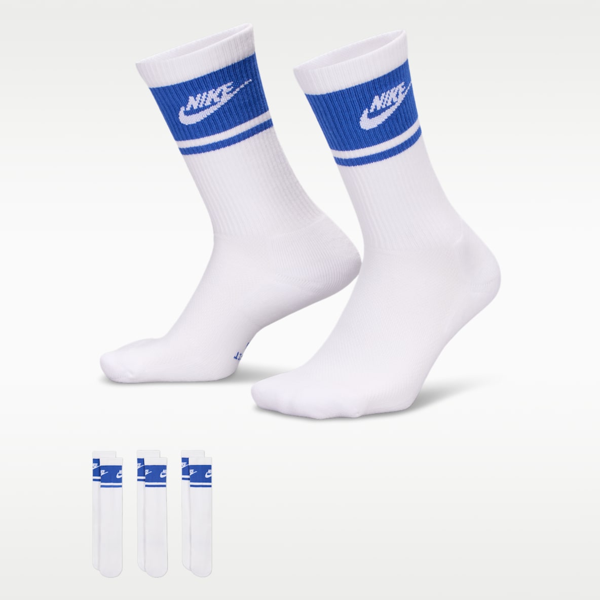 Nike Everyday Elevated Chaussettes mi-mollet (3 paires)