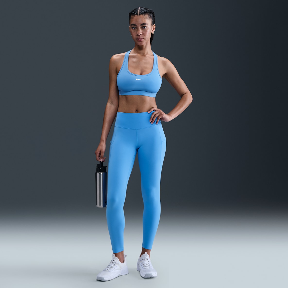 Nike One Leggings tiro alto de 7/8 con bolsillos para mujer