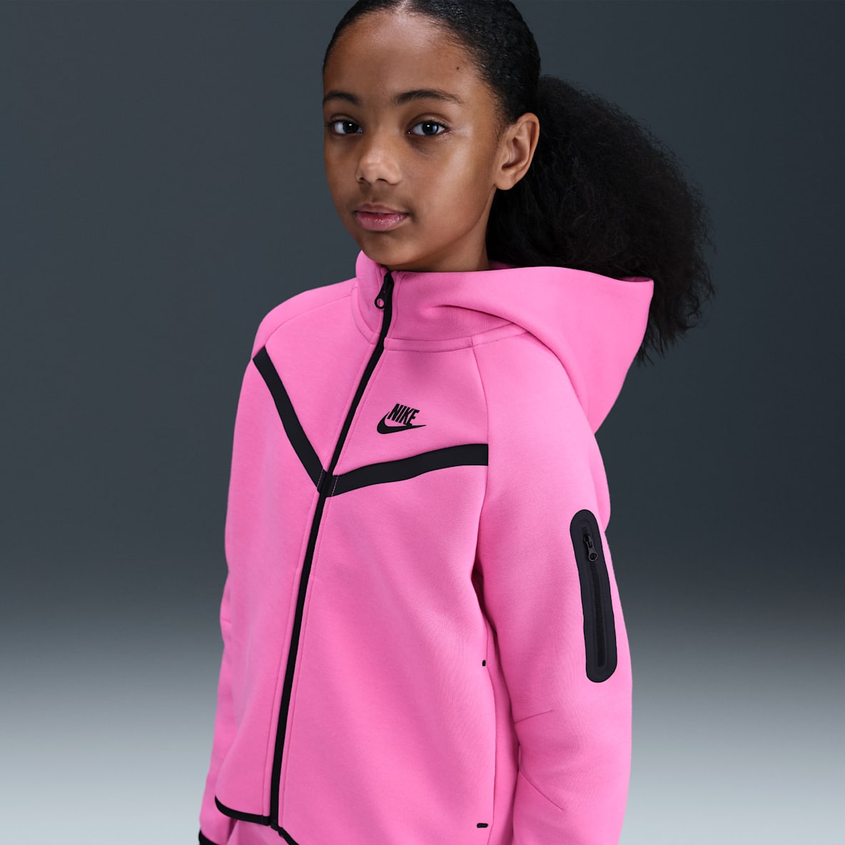 Nike Sportswear Tech Fleece Girls' Full-Zip Hoodie