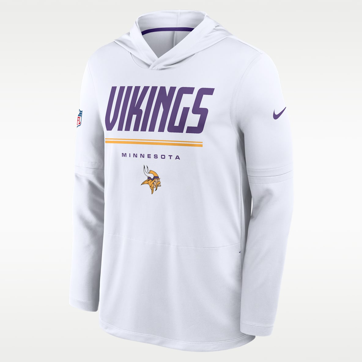 Minnesota Vikings Sideline Men's Nike Dri-FIT NFL Long-Sleeve Hooded Top