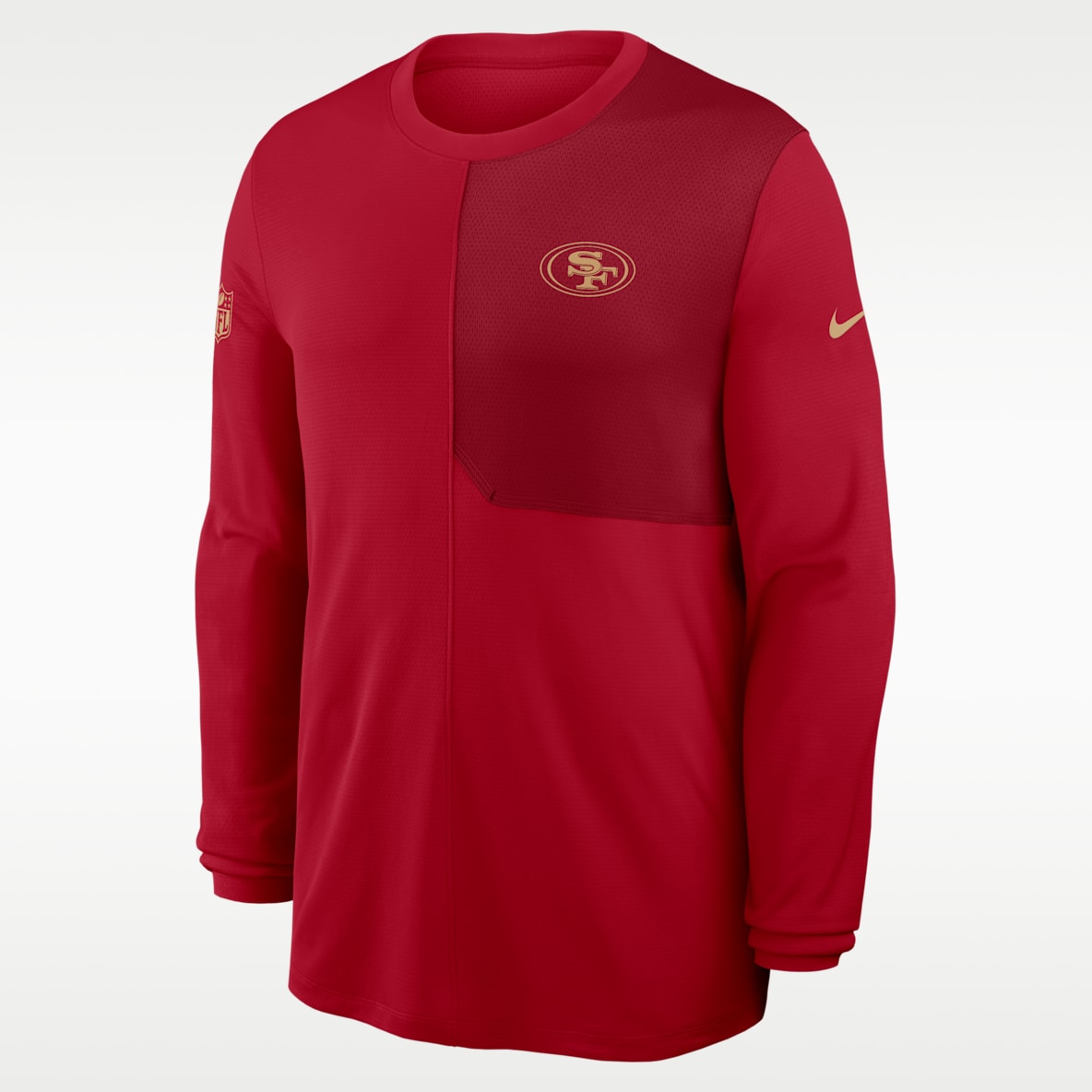 San Francisco 49ers Sideline Coach Men's Nike Dri-FIT NFL Long-Sleeve Top