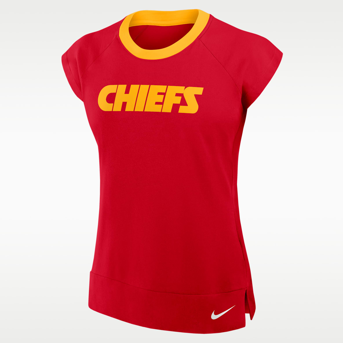 Kansas City Chiefs Forward Progress Women's Nike Dri-FIT NFL Mid-Sleeve T-Shirt