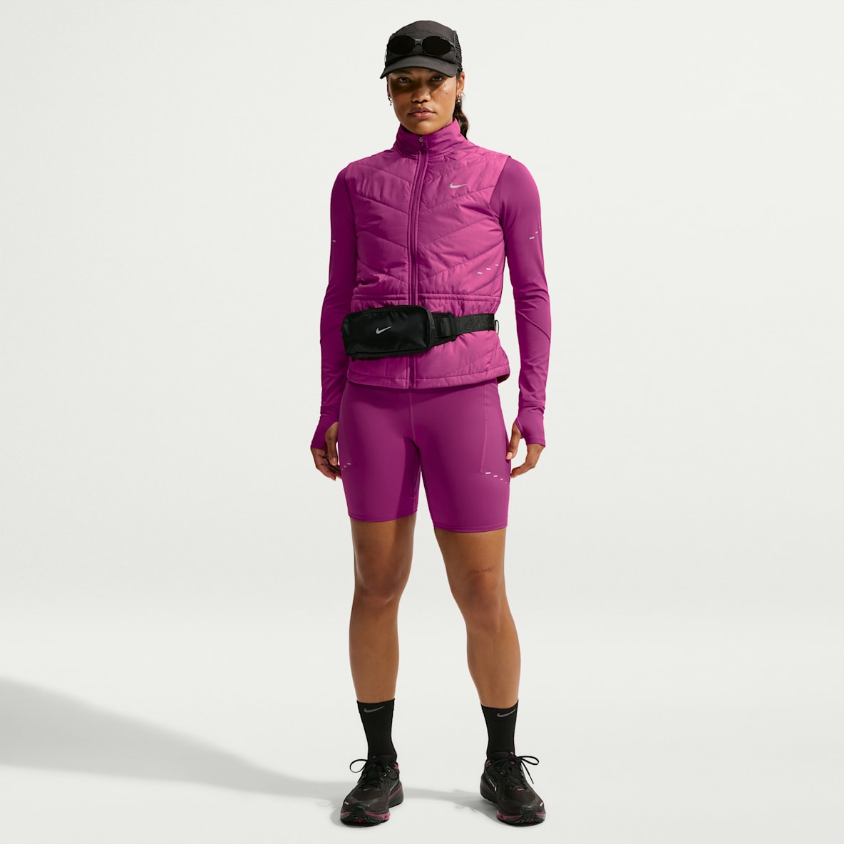 Nike Swift Pantalón corto de running de 18 cm y talle alto Dri-FIT - Mujer