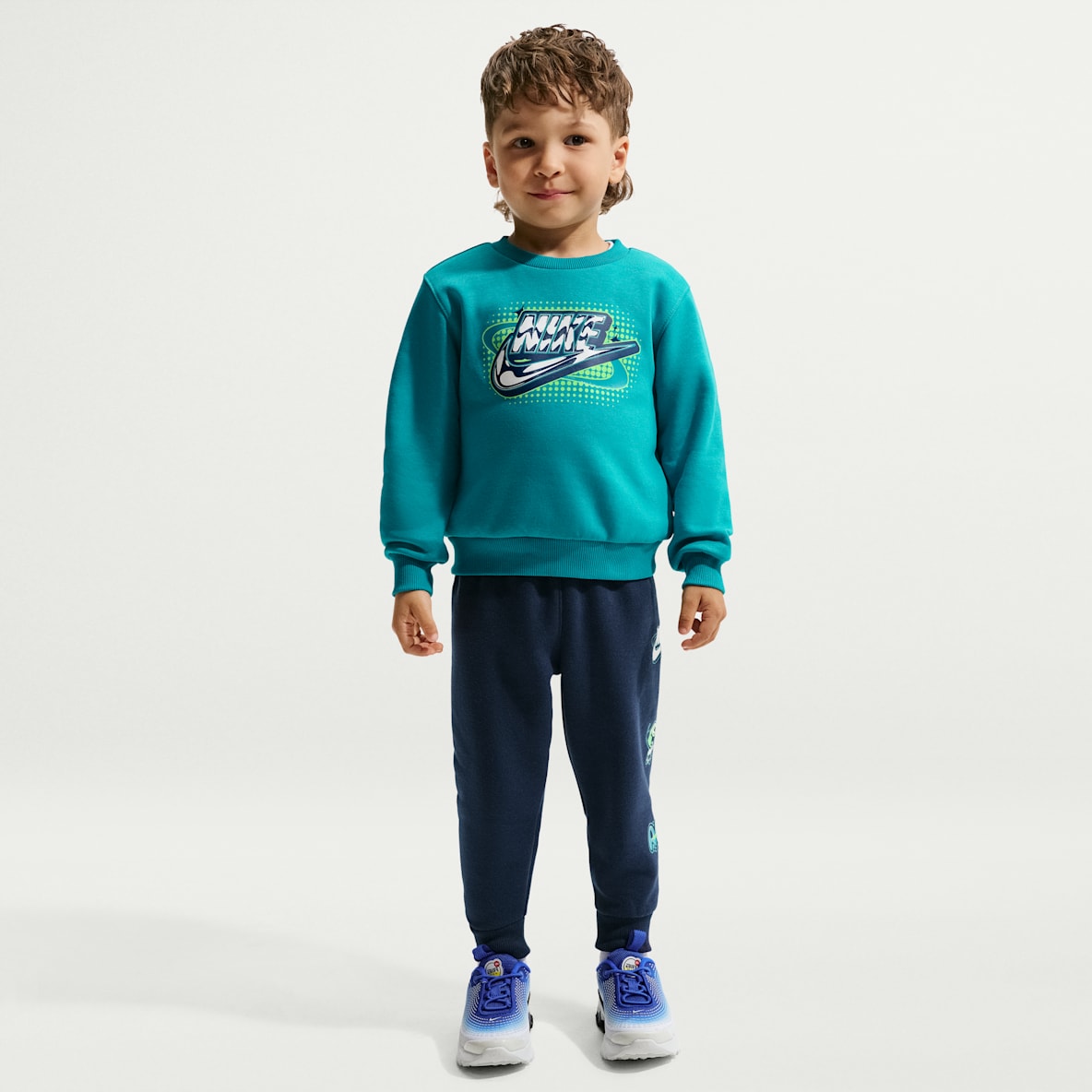 Nike スポーツウェア ベビー ブランド アンバサダー ツーピース フリース クルー セット