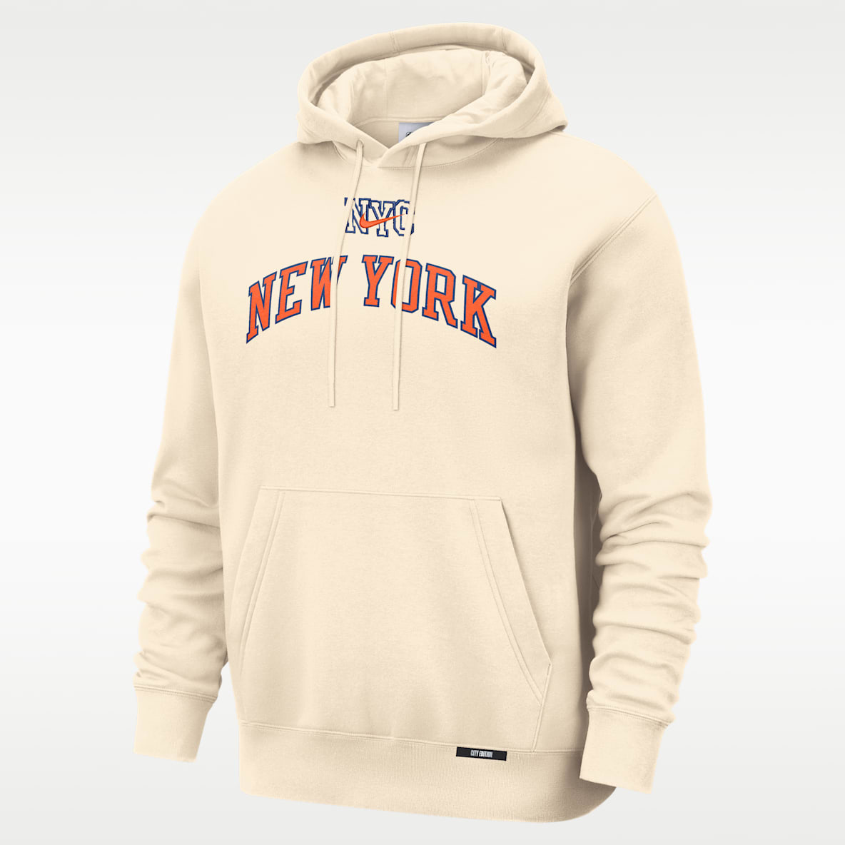 New York Knicks City Edition Men's Nike Basketball Club Pull-Over Hoodie