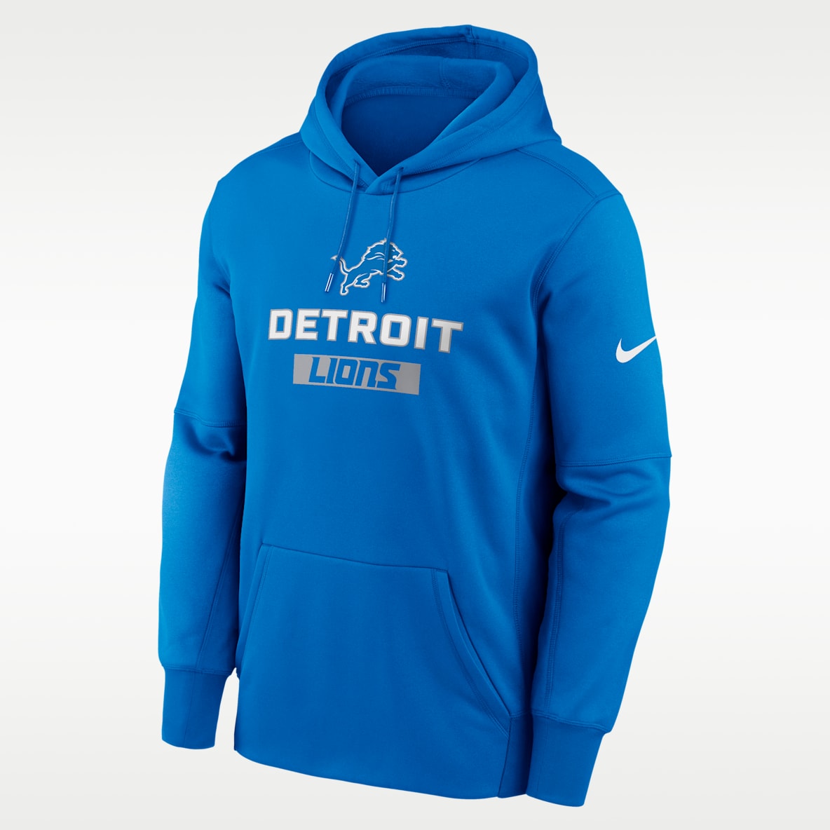 Detroit Lions Toss Sweep Men’s Nike Therma NFL Pullover Hoodie