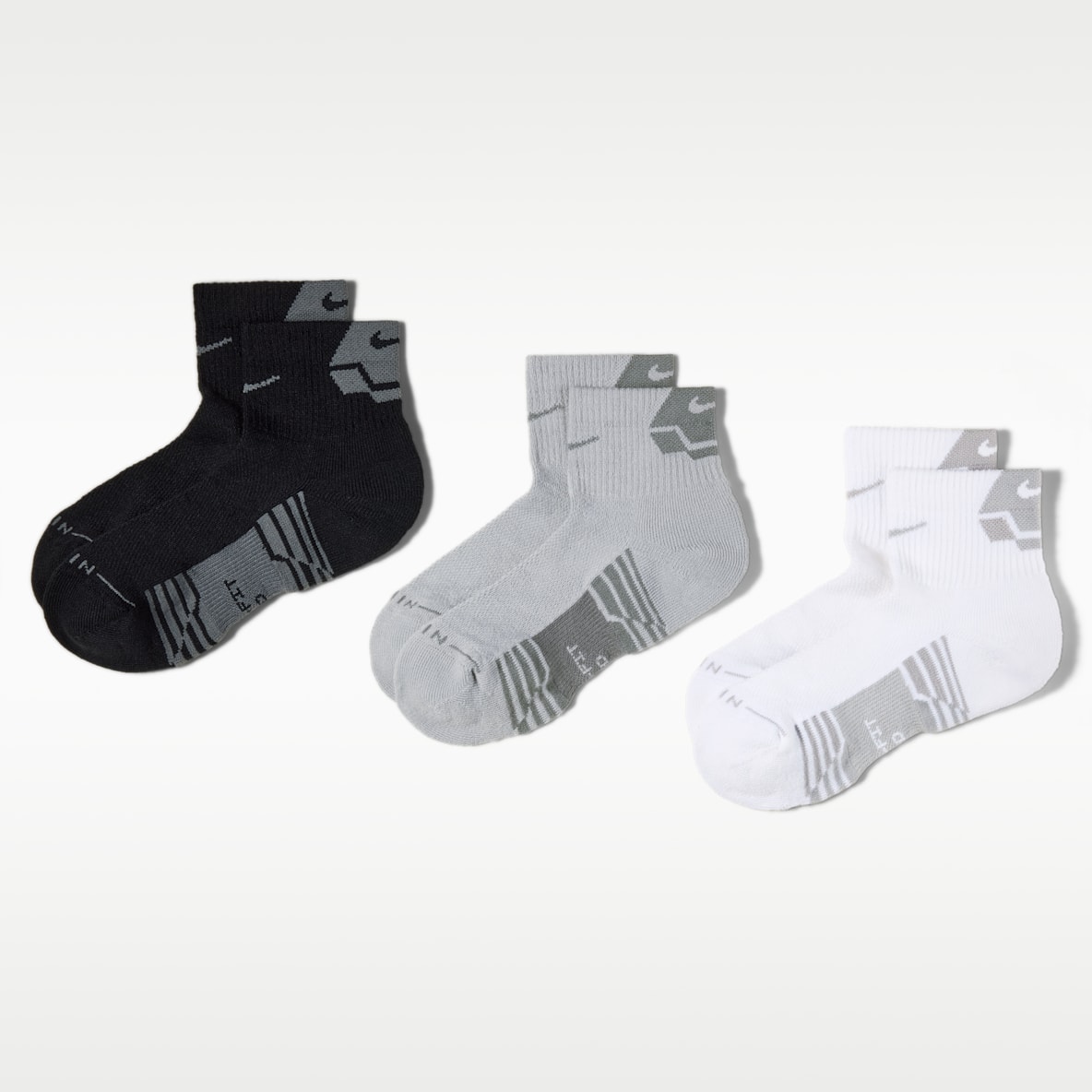 Nike Everyday Elevated Sport ถุงเท้าหุ้มข้อ (3 คู่)