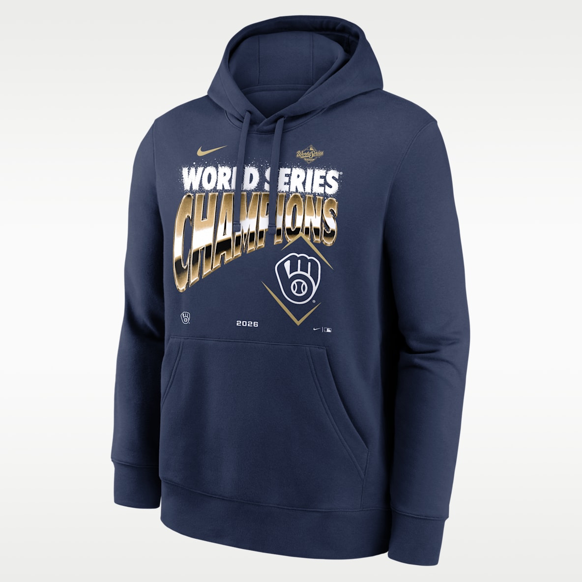 Milwaukee Brewers 2026 World Series Champions Men's Nike MLB Pullover Hoodie