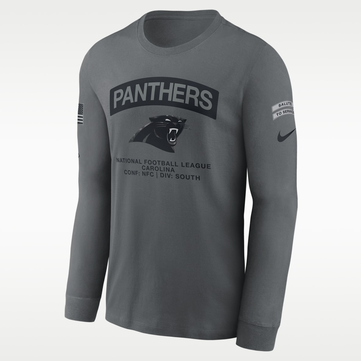 Carolina Panthers Salute to Service Men's Nike NFL Long-Sleeve T-Shirt