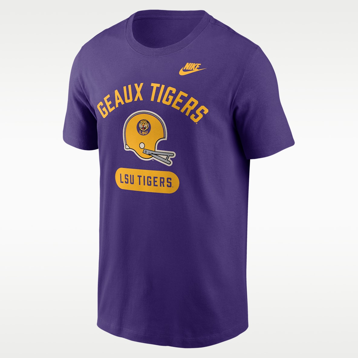 LSU Legacy Arch Helmet Playera universitaria Nike para hombre