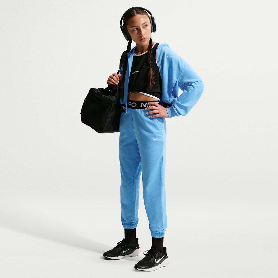 Nike Pro Fleece Big Kids' (Girls') Dri-FIT Joggers