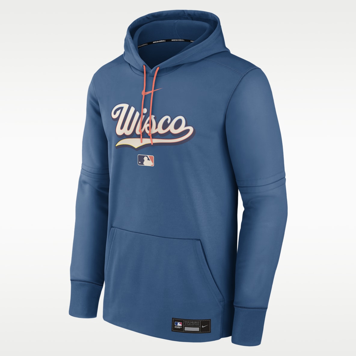 Milwaukee Brewers Authentic Collection City Connect Men's Nike Therma MLB Pullover Hoodie