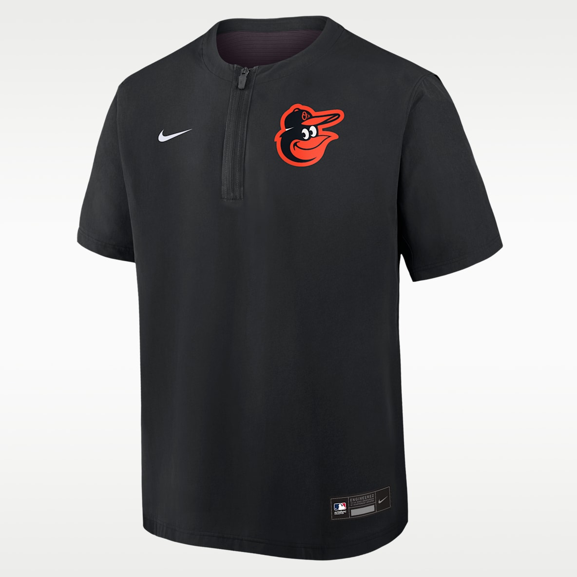 Baltimore Orioles Authentic Collection Men's Nike Dri-FIT MLB 1/4-Zip Short-Sleeve Windshirt