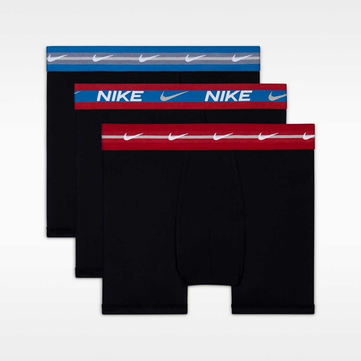 나이키 키즈 메탈릭 웨이스트밴드 복서 브리프(3팩)