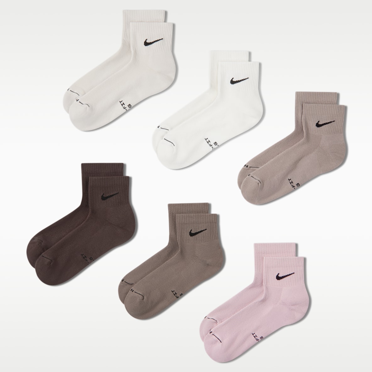 Nike Everyday Elevated Ankle Socks (6 Pairs)
