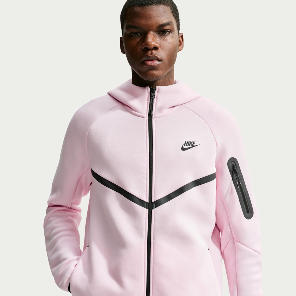 Nike Tech Windrunner-Jacke aus Fleece mit durchgehendem Reißverschluss (Herren)