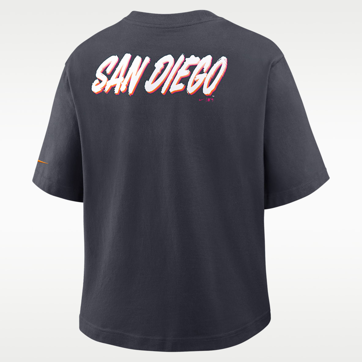 San Diego Padres City Connect Pocket Boxy Playera Nike de la MLB para mujer