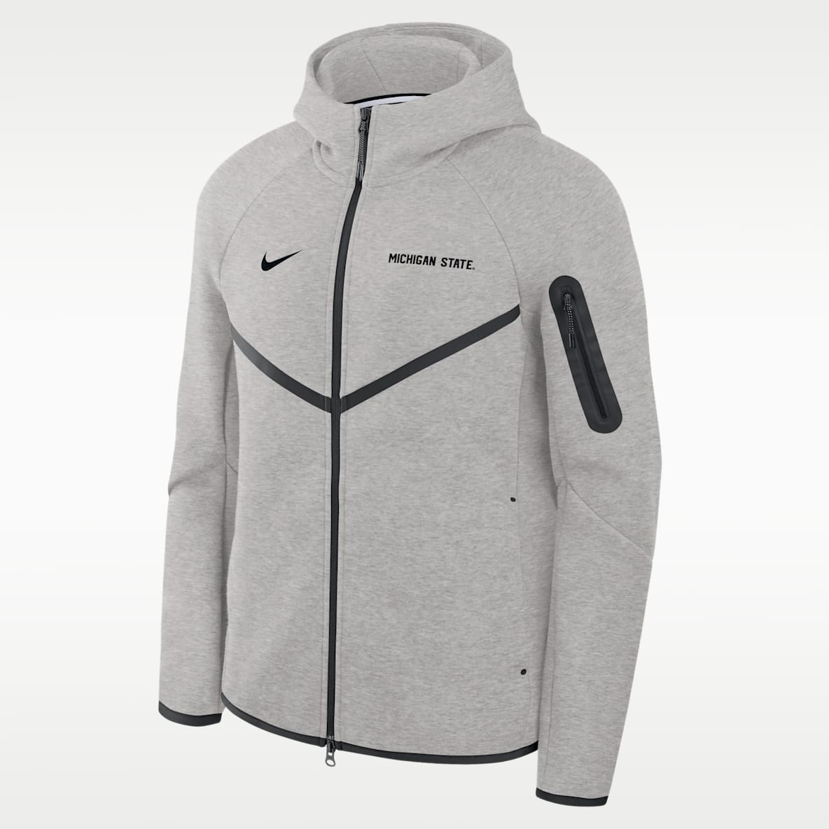Michigan State Tech Fleece Men's Nike College Full-Zip Hooded Jacket
