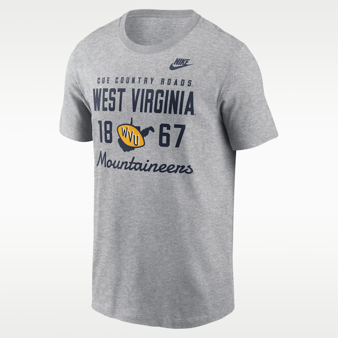 West Virginia Legacy Stacked Est Men's Nike College T-Shirt