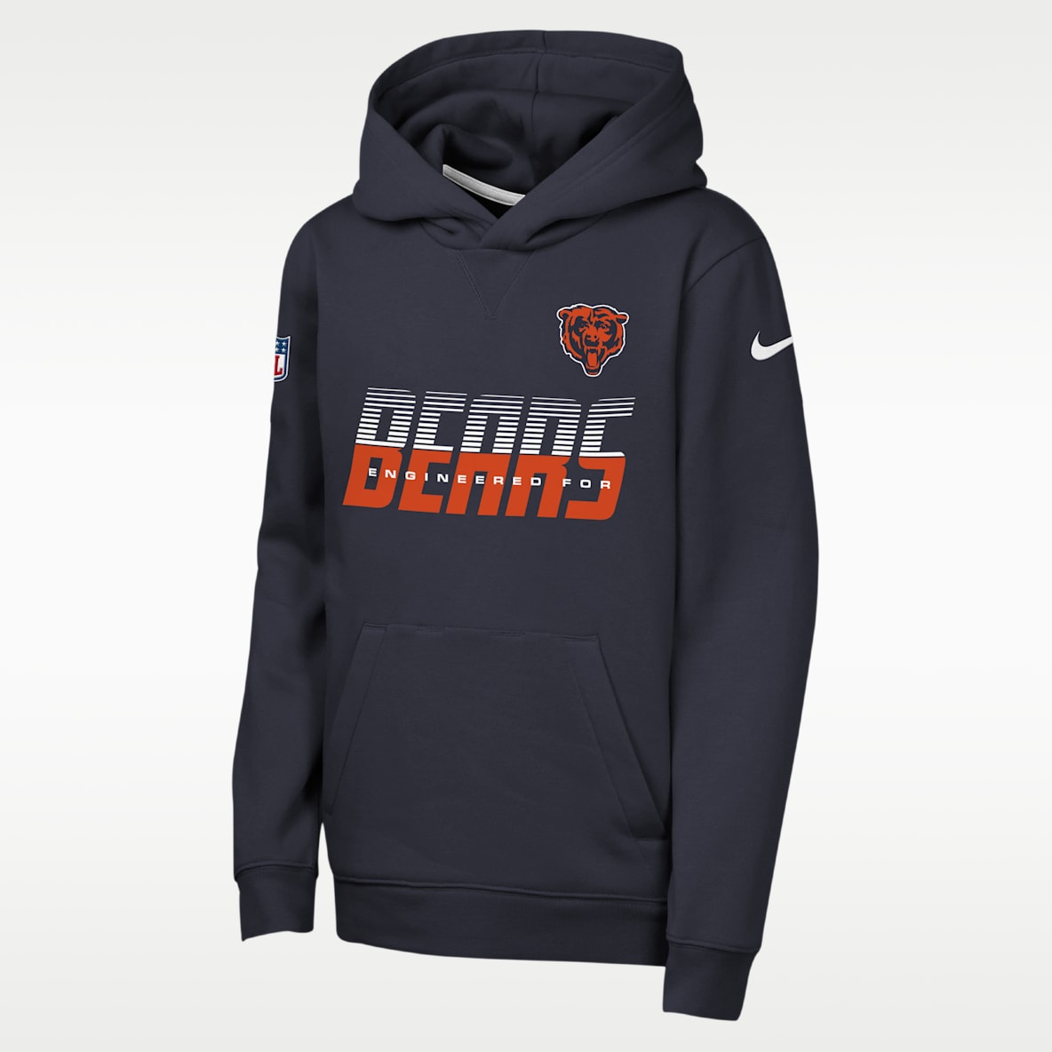 Chicago Bears Sideline Big Kids' Nike NFL Pullover Hoodie