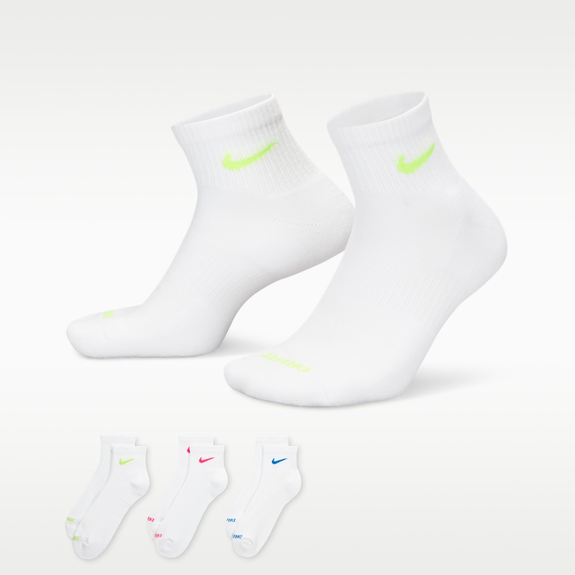 Nike Everyday Plus Cushioned Training Ankle Socks (3 Pairs)