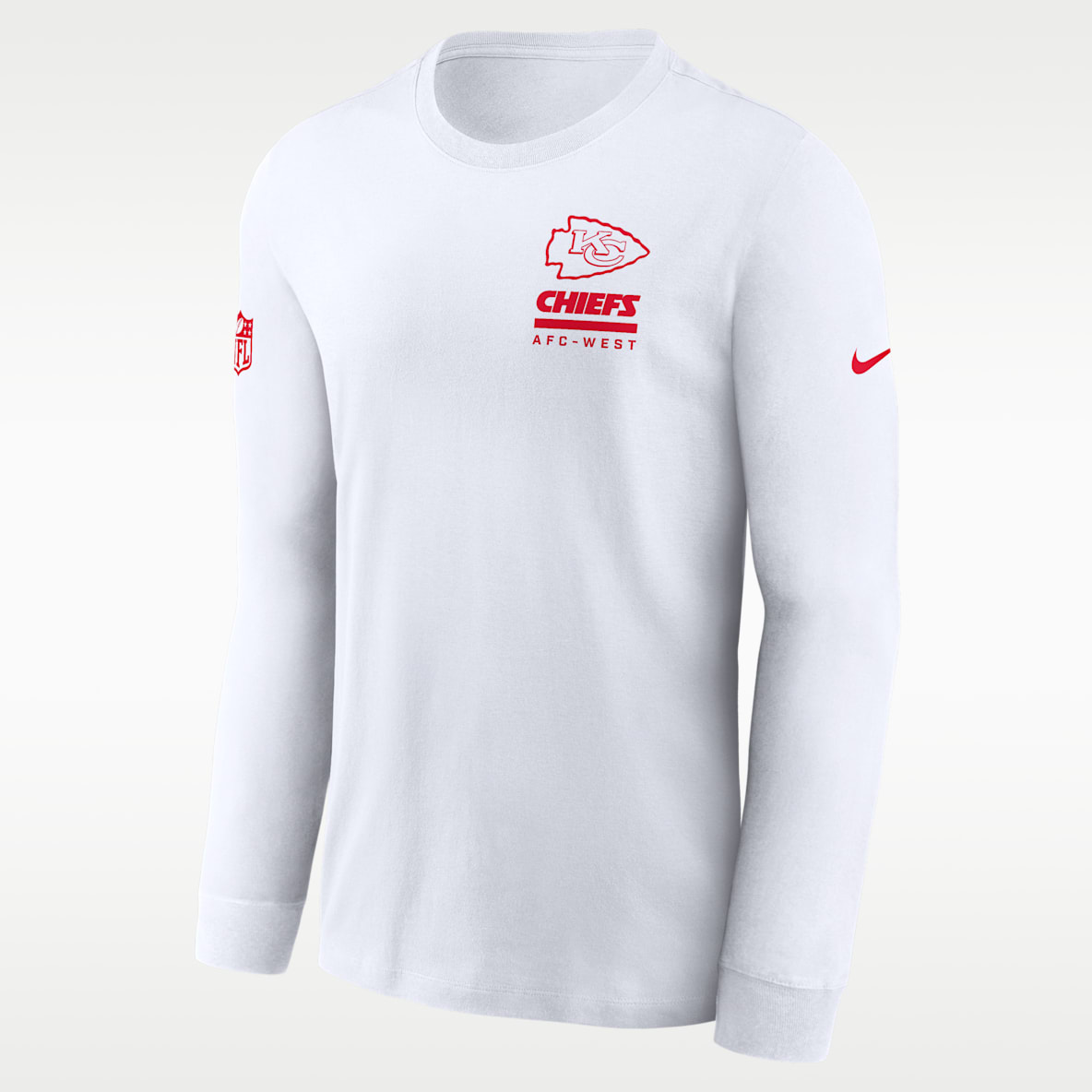 Kansas City Chiefs Sideline Team Issue Playera de manga larga Nike Dri-FIT de la NFL para hombre