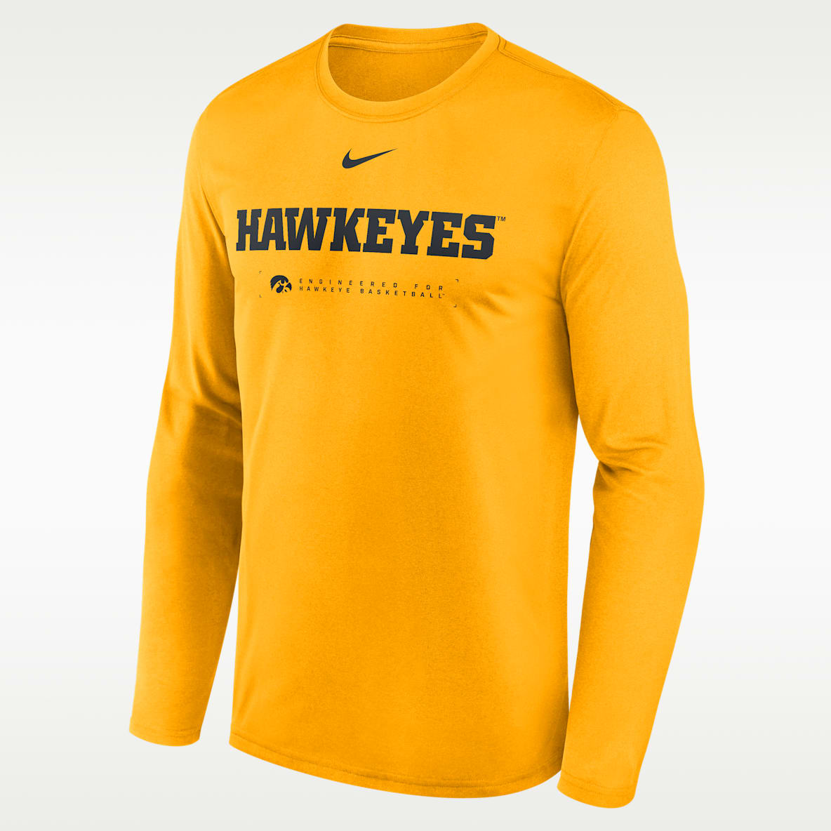 Iowa Courtside Basketball Shootaround Legend Men's Nike Dri-FIT College Long-Sleeve T-Shirt