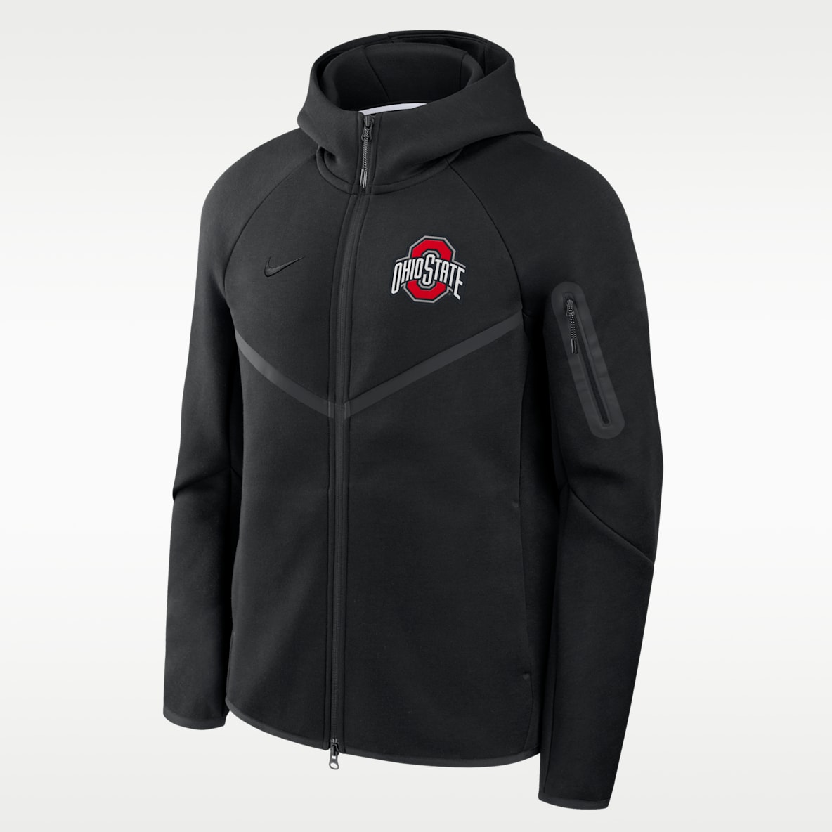Ohio State Tech Fleece Windrunner Chamarra universitaria Nike con gorro de cierre completo para hombre