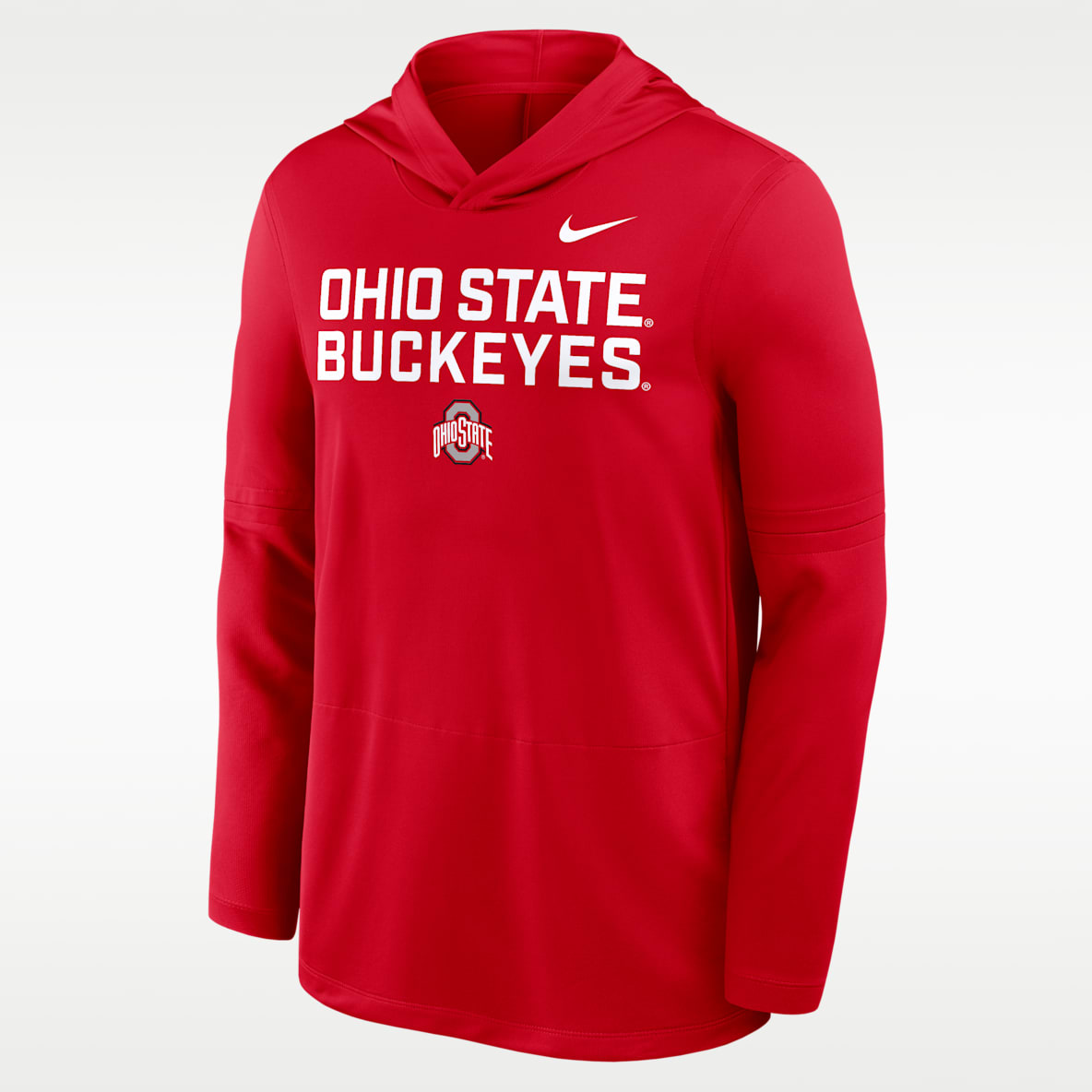 Ohio State Sideline Men's Nike Dri-FIT College Long-Sleeve Hooded Top