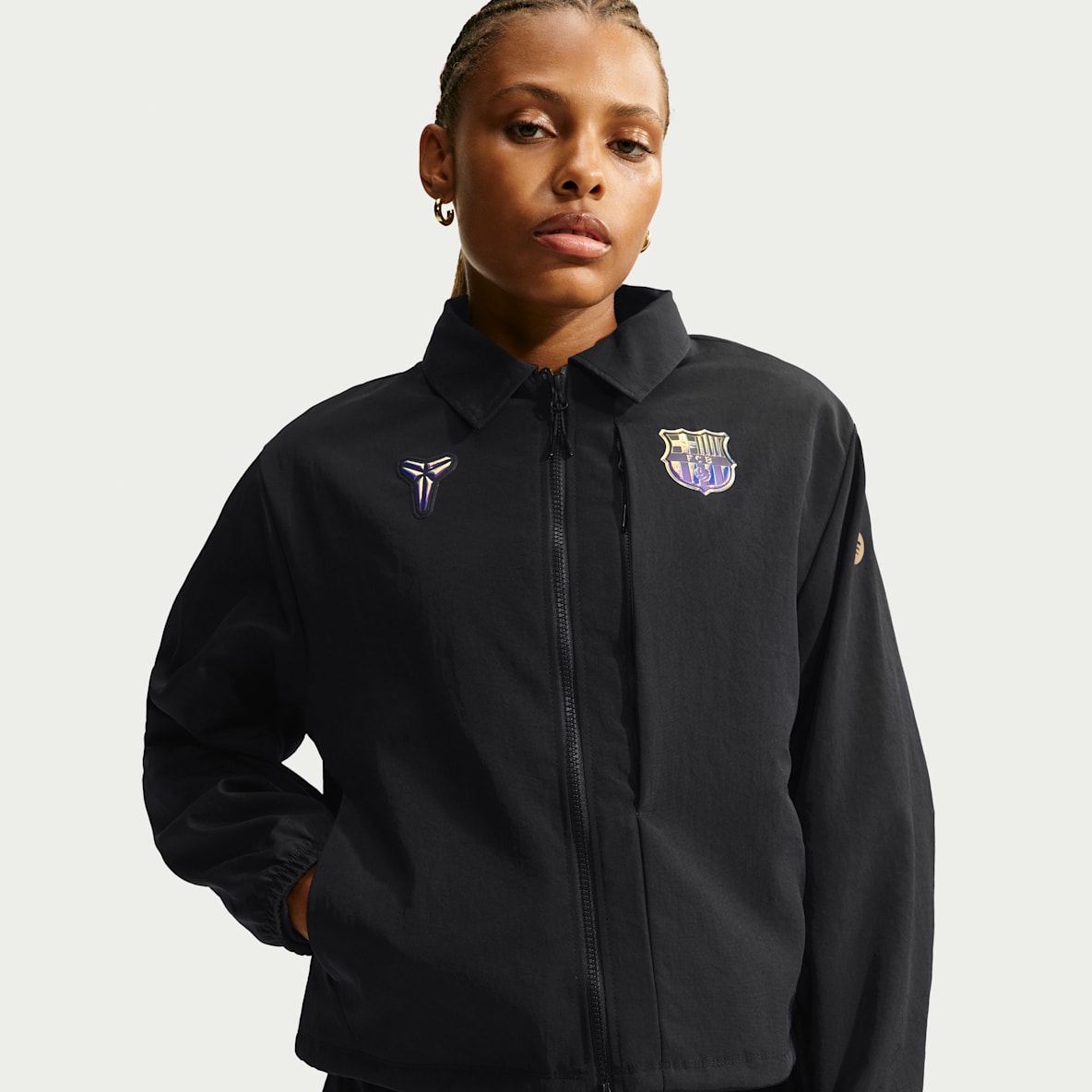 FC Barcelona Away Women's Kobe Soccer Woven Jacket