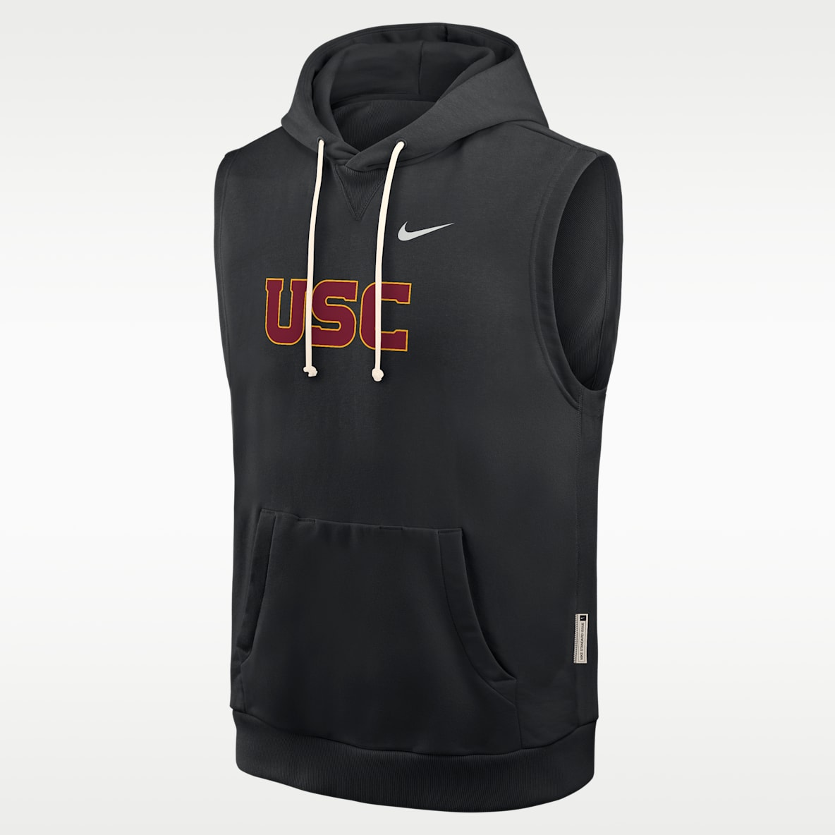 USC Sideline Sudadera con gorro sin cierre sin mangas universitaria Nike Dri-FIT para hombre
