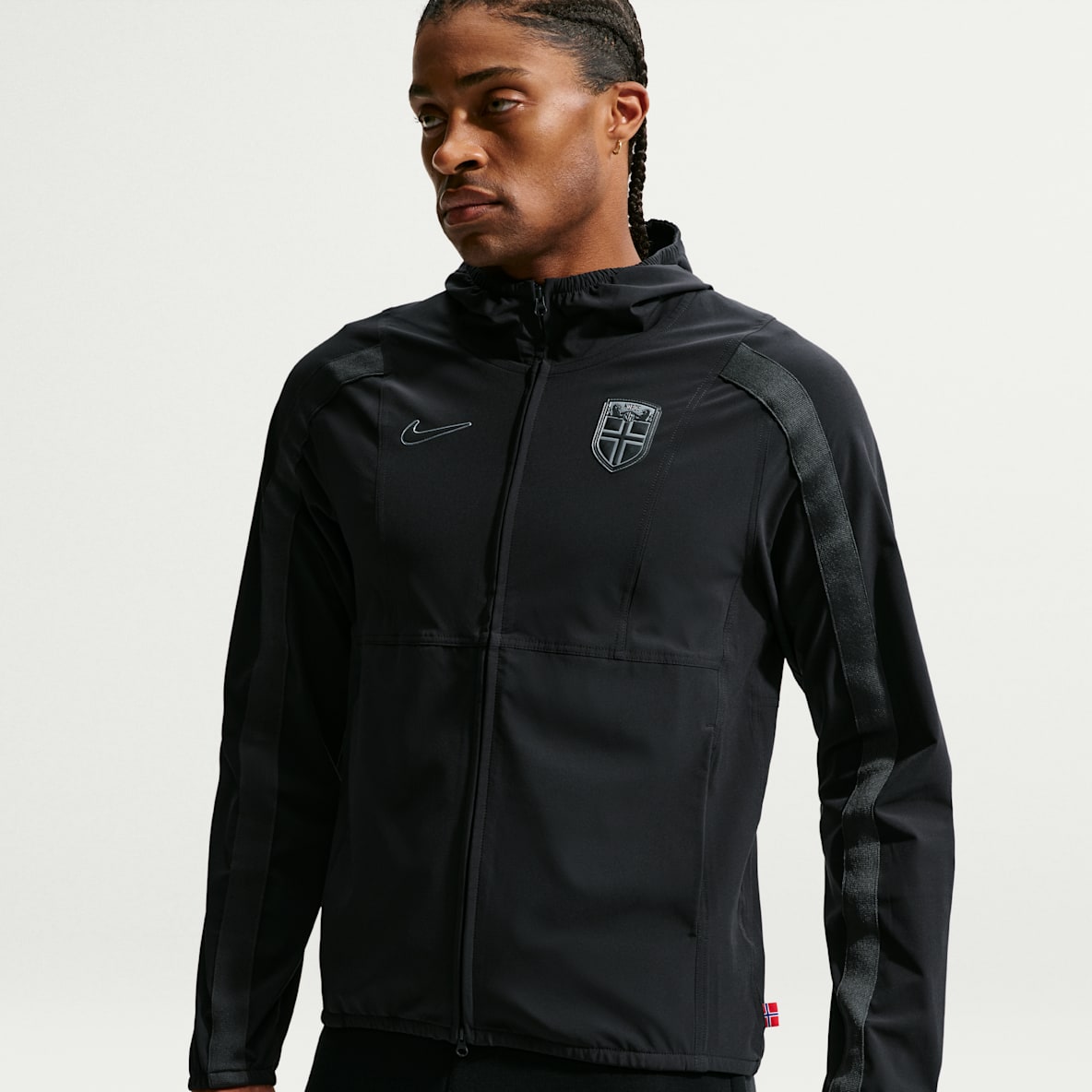 Norge Energy Fotbollsjacka i vävt material med Nike Dri-FIT för män