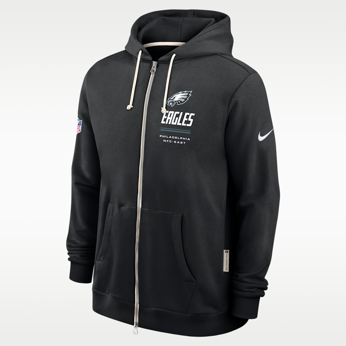 Philadelphia Eagles Sideline Standard Issue Men's Nike Dri-FIT NFL Full-Zip Hoodie