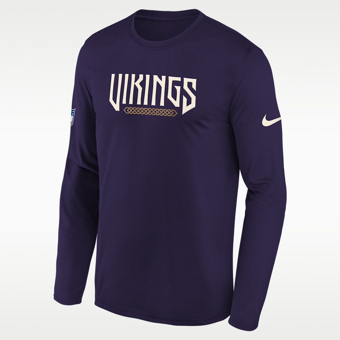 Minnesota Vikings Rivalries Collection Sideline Legend Big Kids' Nike Dri-FIT NFL Long-Sleeve T-Shirt