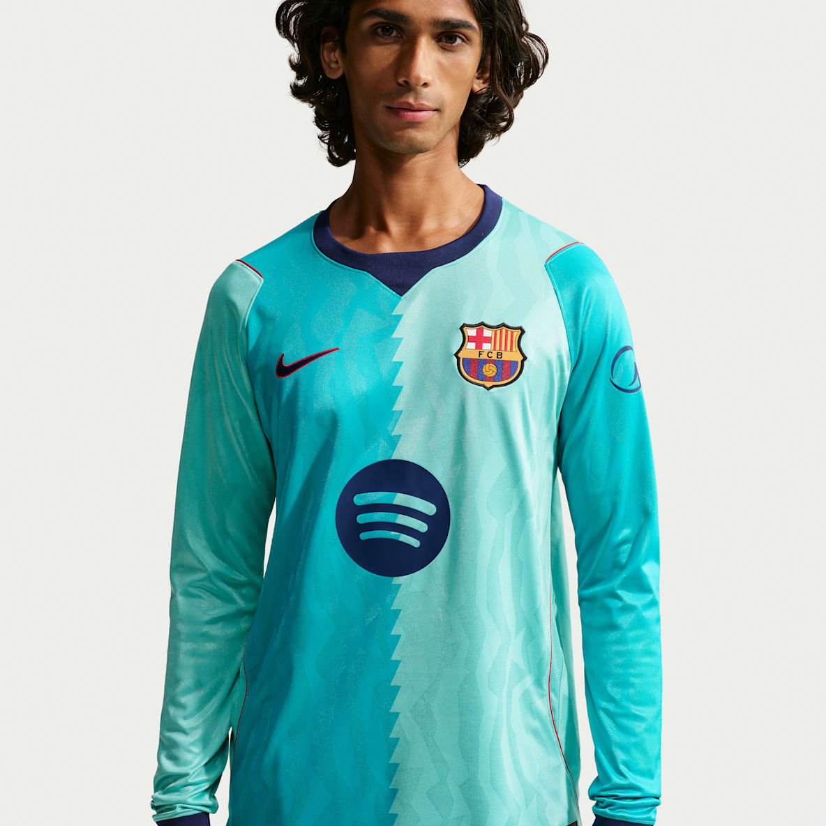 FC Barcelona 2026/27 Stadium 3e tenue Maillot de foot Replica à manches longues Nike Dri-FIT pour homme