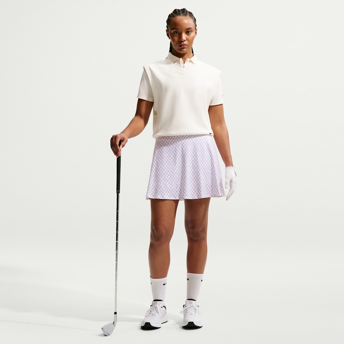 Nike Victory Dri-FIT tennisskjørt med mellomhøyt liv til dame