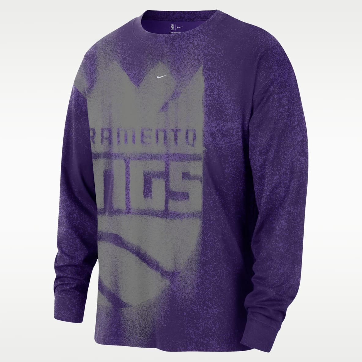 Sacramento Kings Essential Anthem Playera de básquetbol de manga larga para hombre
