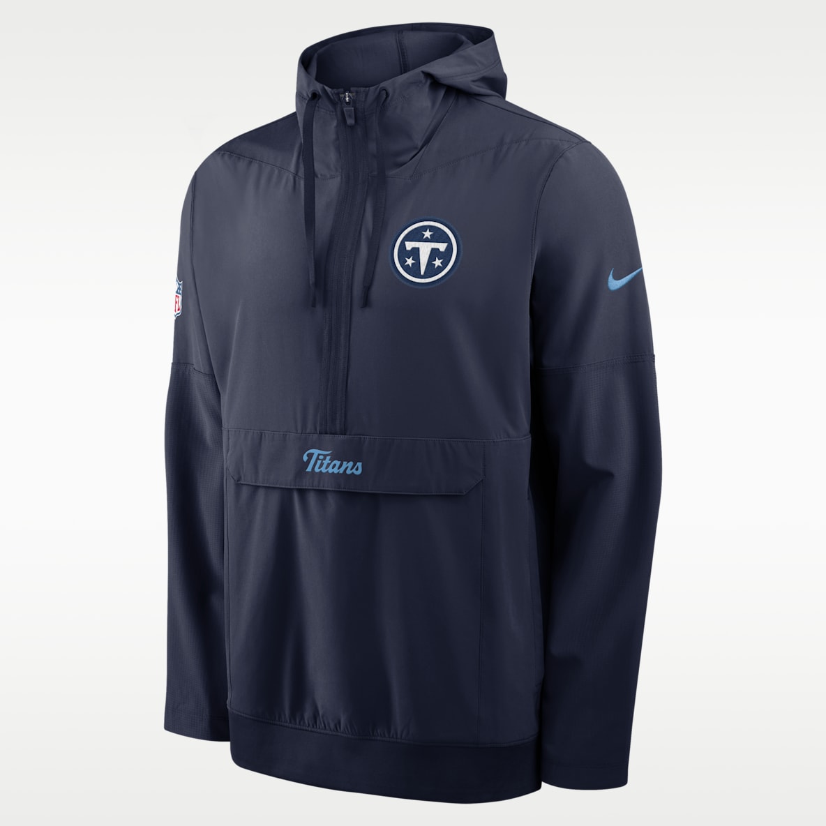 Tennessee Titans Rivalries Collection Sideline Anorak Men's Nike NFL 1/2-Zip Hooded Jacket