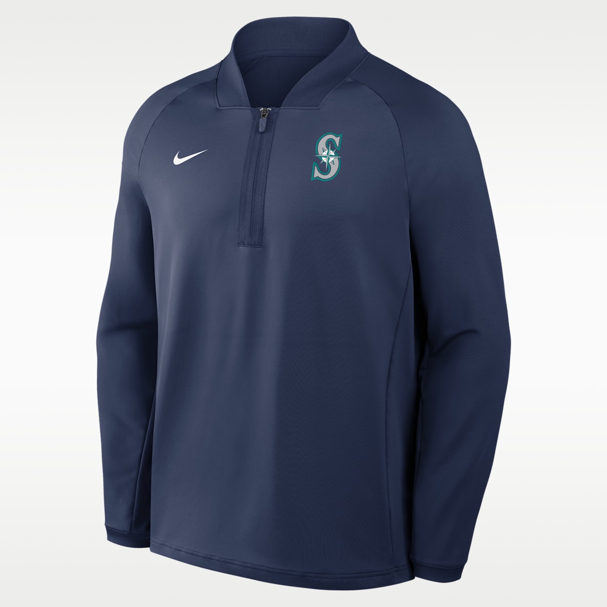 Seattle Mariners Authentic Collection Men's Nike Dri-FIT MLB 1/2-Zip Long-Sleeve Top