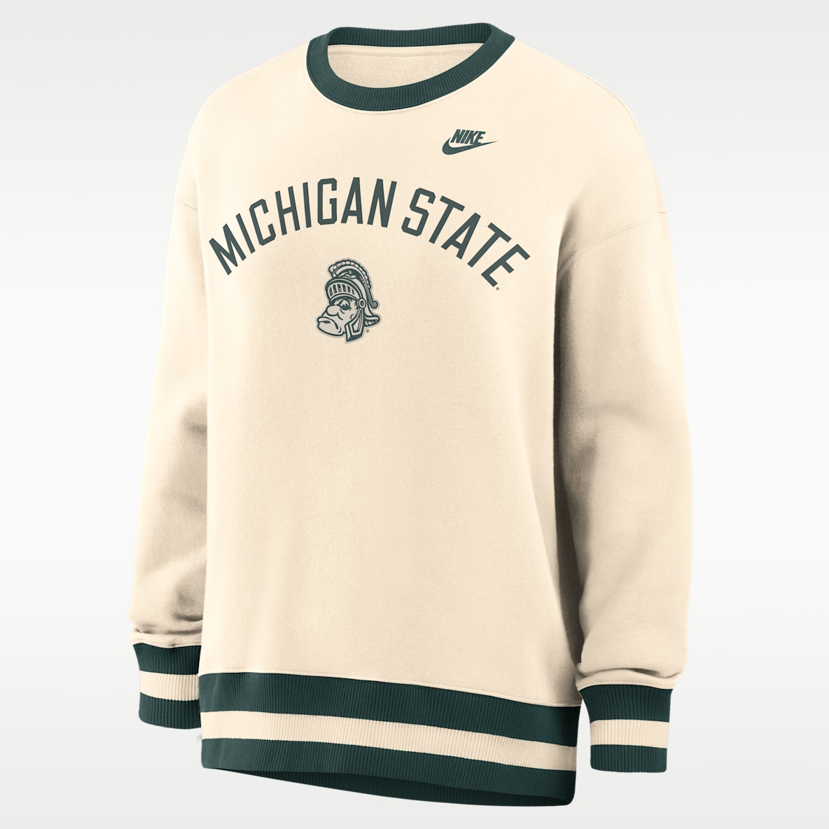 Michigan State Legacy Women's Nike College Oversized Pullover Crew