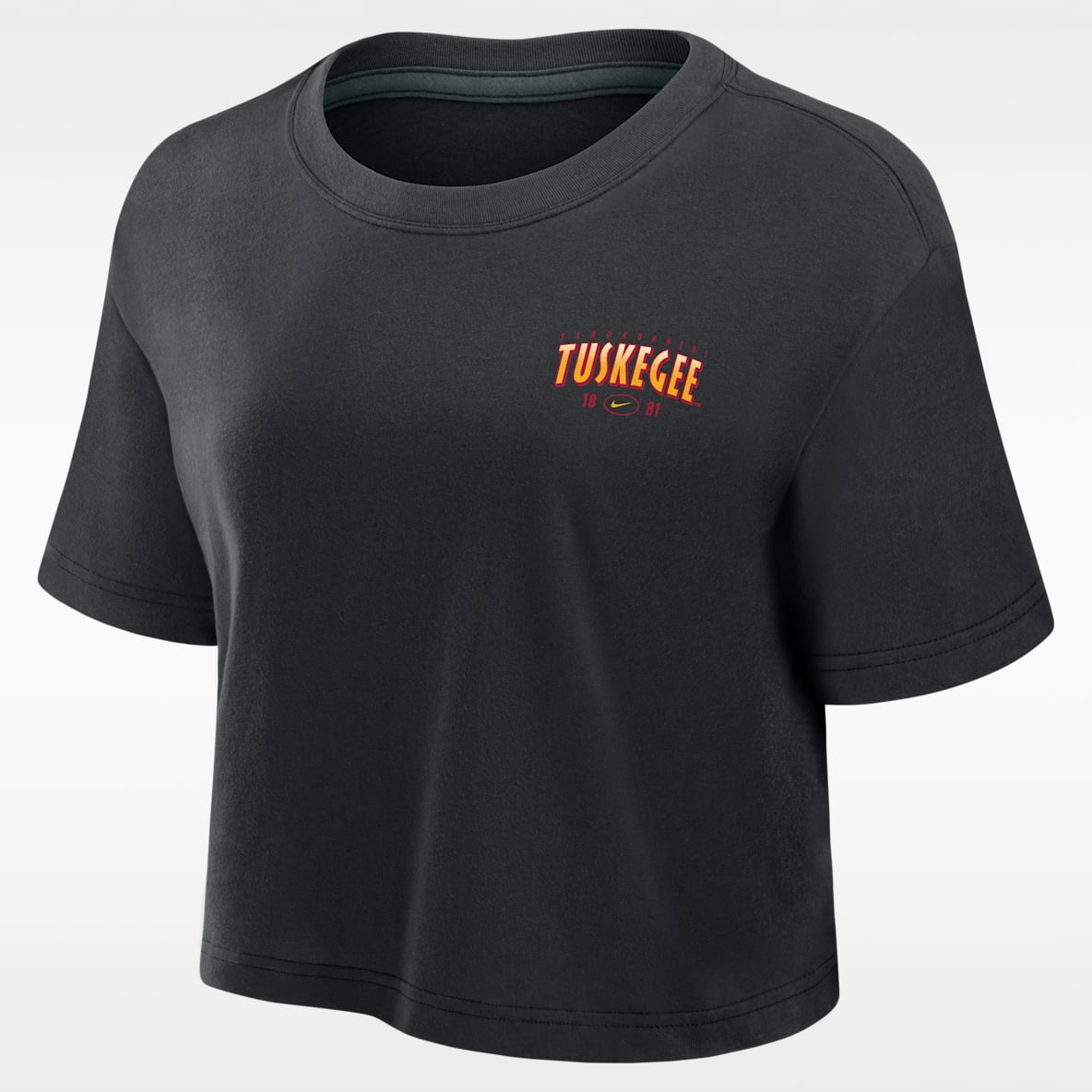 Nike College (Tuskegee University) Women's Dri-FIT Cropped T-Shirt