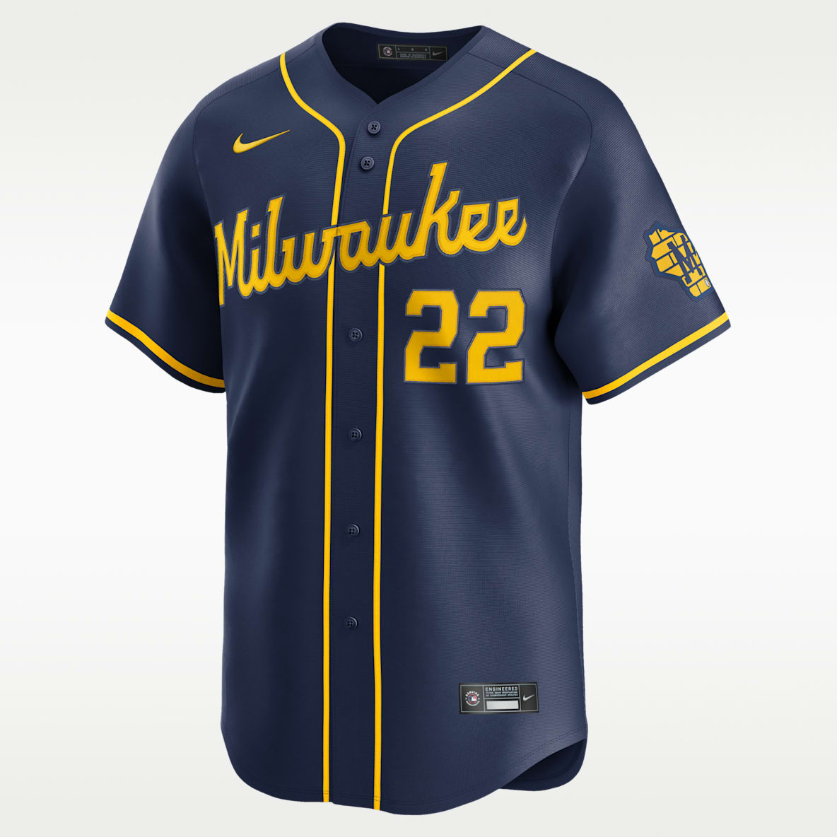 Christian Yelich Milwaukee Brewers Men's Nike Dri-FIT ADV MLB Limited Jersey
