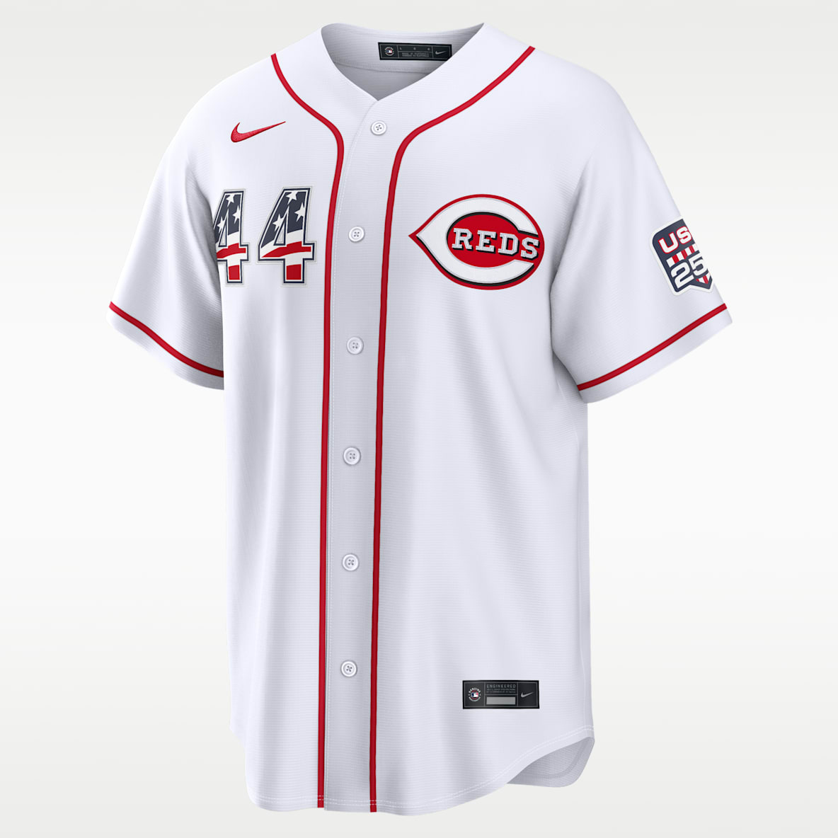 Elly De La Cruz Cincinnati Reds USA 250 Men's Nike MLB Stadium Jersey