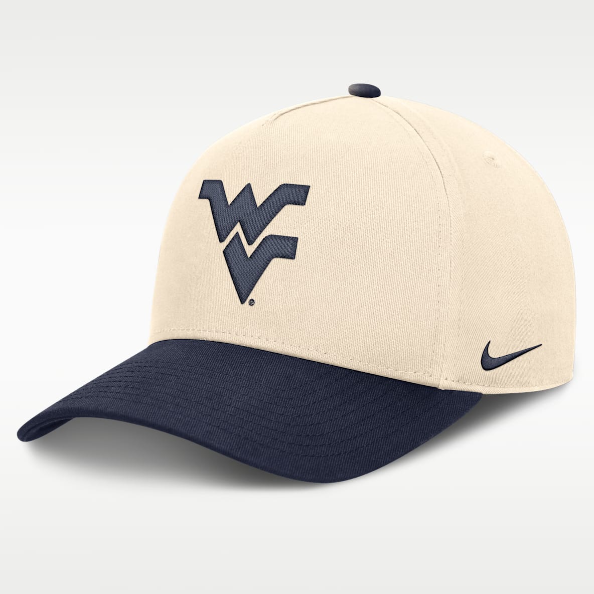 West Virginia Campus Prep Rise Men's Nike College A-Frame Adjustable Hat