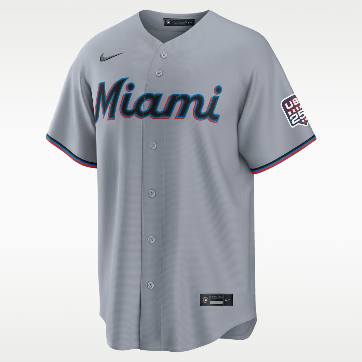 Kyle Stowers Miami Marlins USA 250 Men's Nike MLB Stadium Jersey