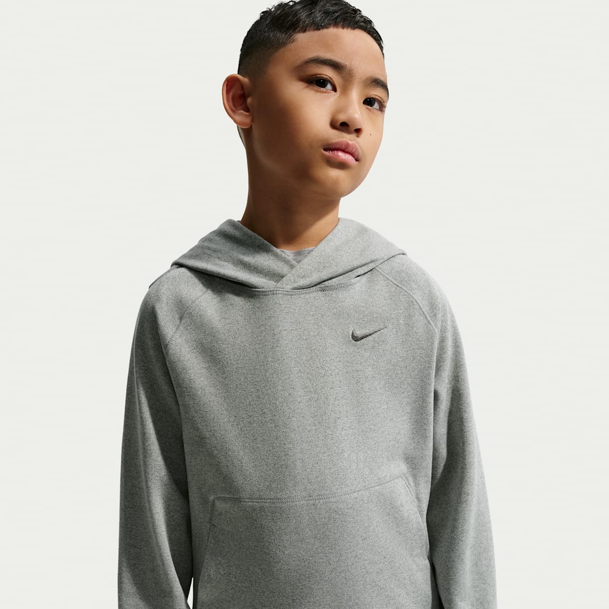 Nike Primary Nanoknit Sudadera con gorro sin cierre Dri-FIT con protección contra los rayos UV para niño talla grande