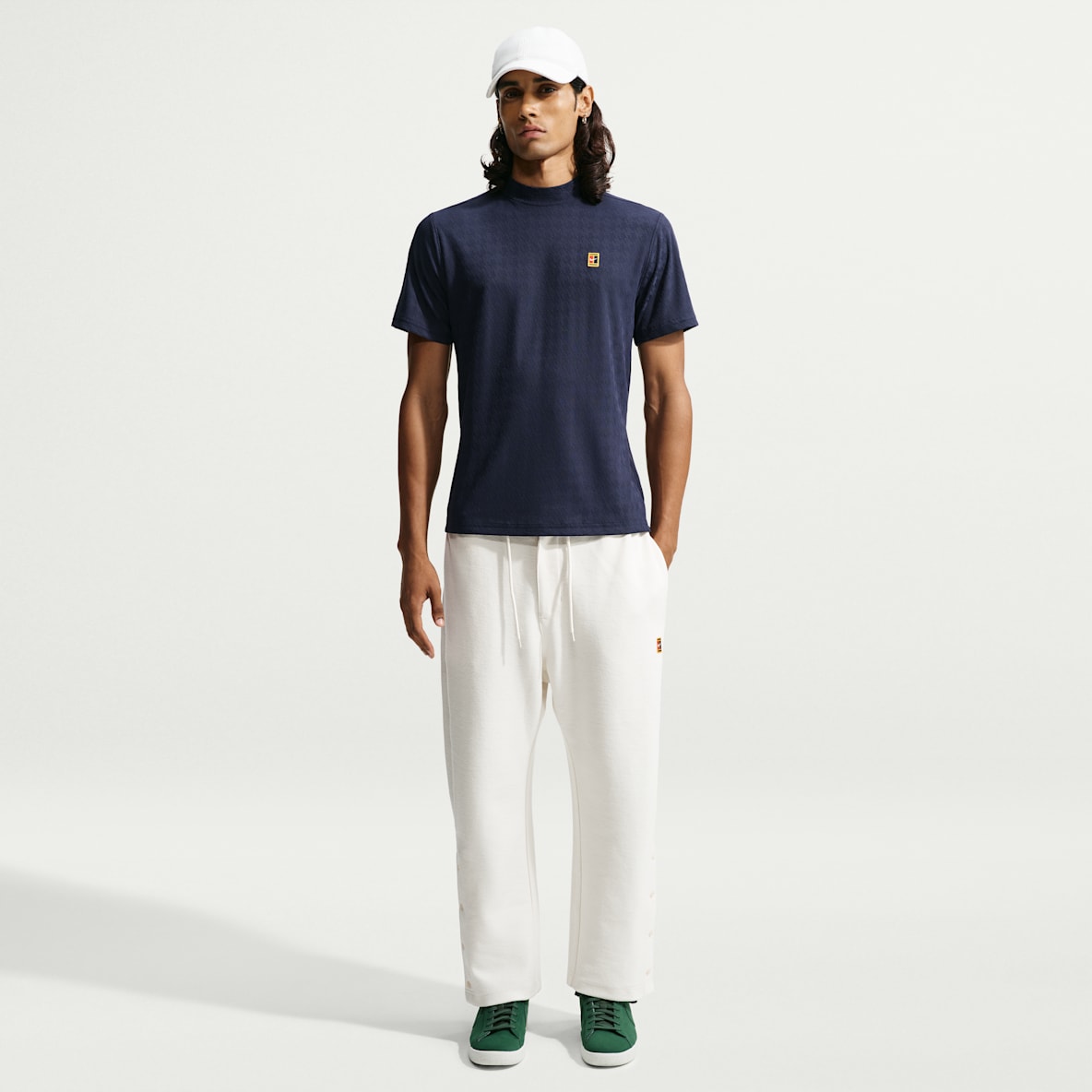 Nike Club Rules Byxor i sweatshirttyg med vida fållar för män