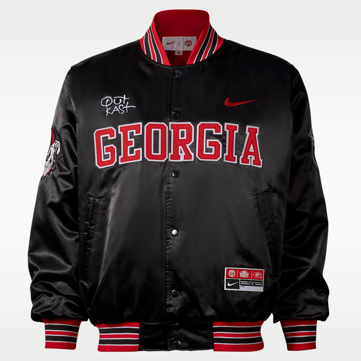 Chamarra bomber satinada Nike x UGA x Outkast