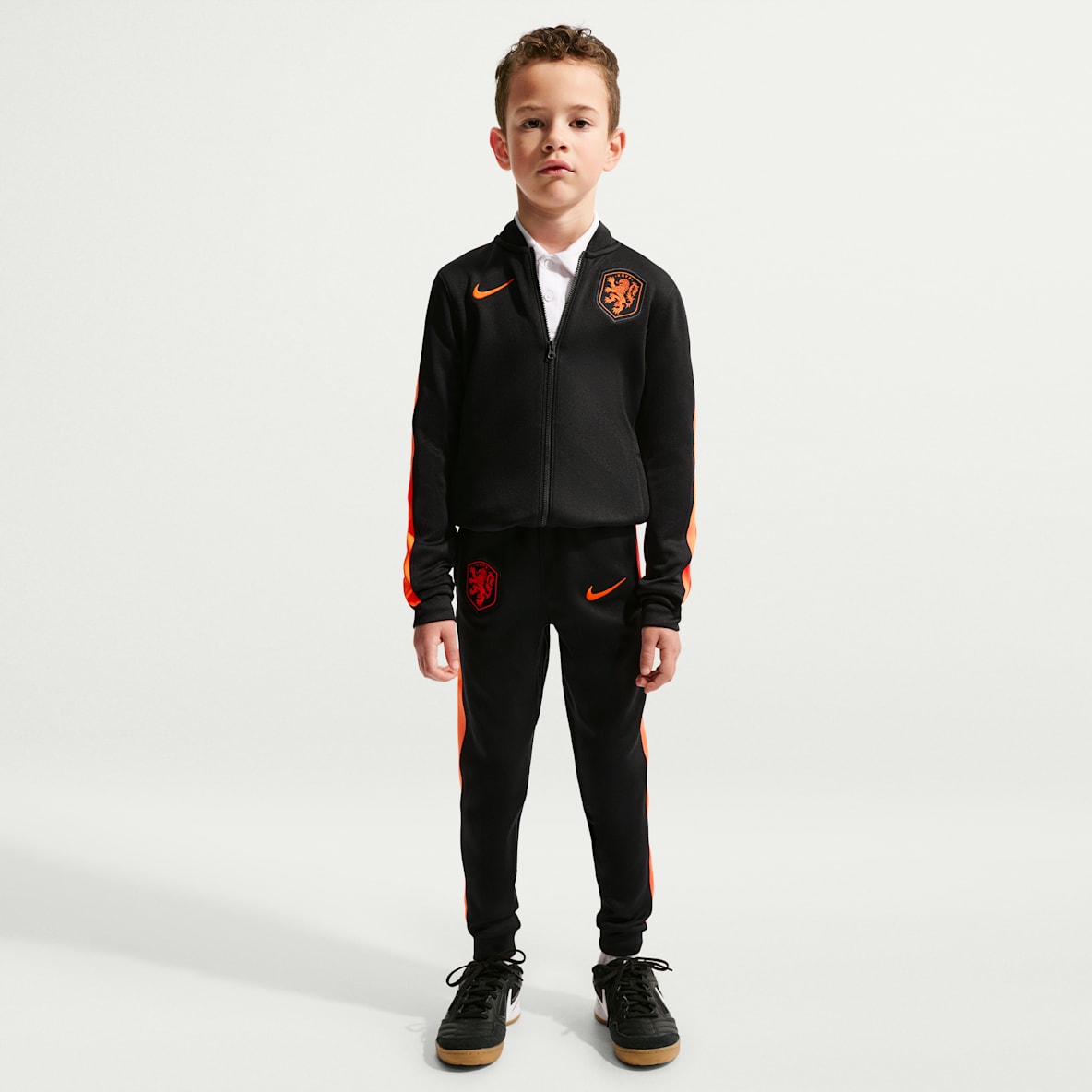 Netherlands Strike Younger Kids' Nike Dri-FIT Football Knit Tracksuit